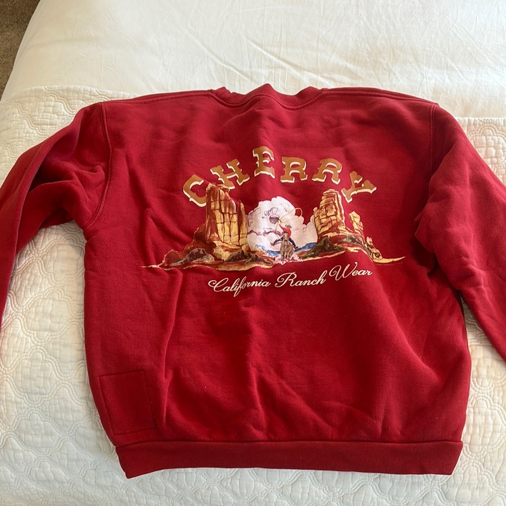 Cherry Red Sweatshirt
